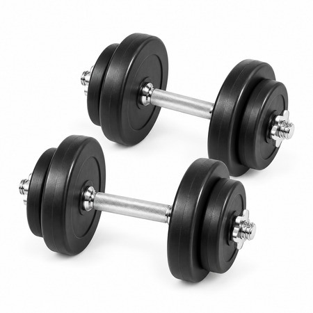 Justerbart håndvægtssæt 20 kg  2 × 10 kg, 30 mm