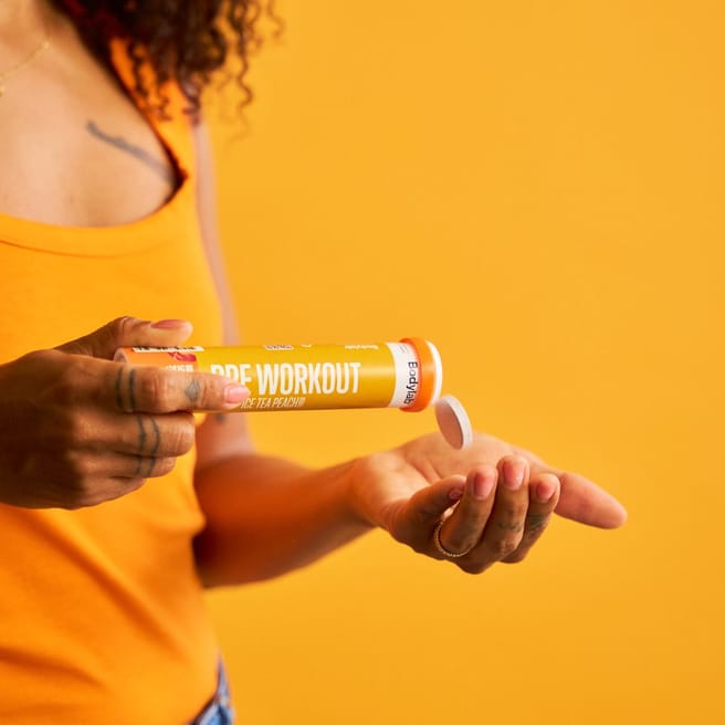 Bodylab Pre Workout Tabs (20 stk) - Ice Tea Peach