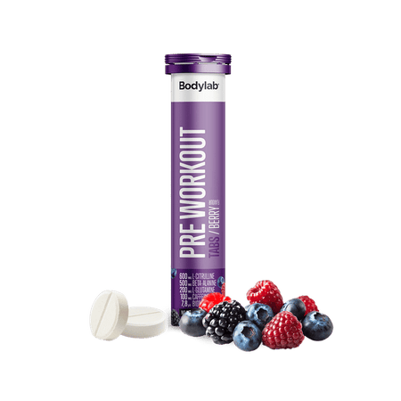 Bodylab Pre Workout Tabs (20 stk) - Berry