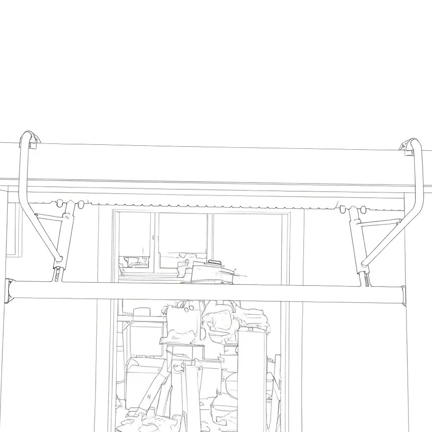 Pro Chin up bar til dør - Black