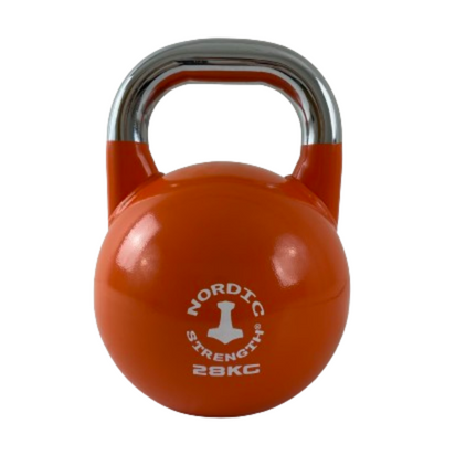 Se Competition kettlebell 28 kg - Orange - Nordic Strength hos Billig-fitness.dk