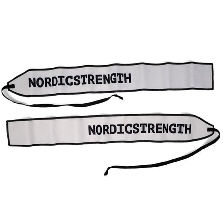 Håndledsstøtte i nylon fra Nordic Strength (hvid)