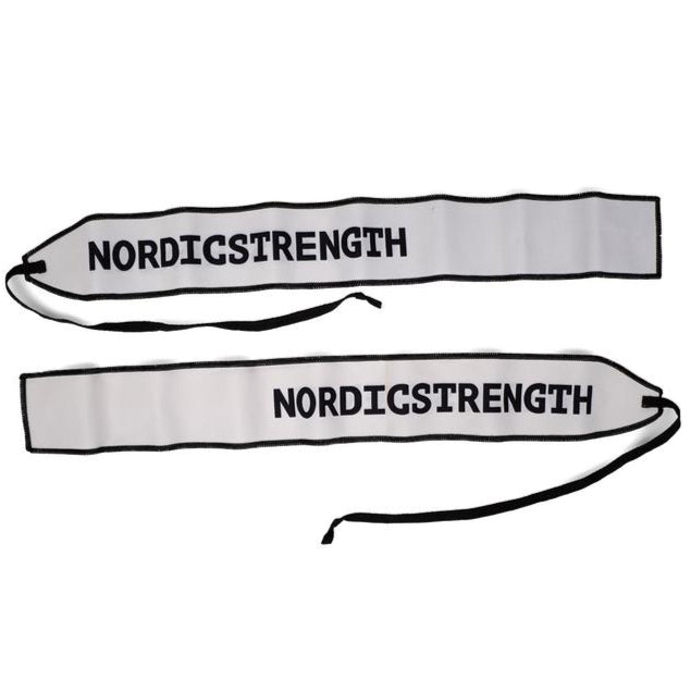 Håndledsstøtte i nylon fra Nordic Strength (hvid)