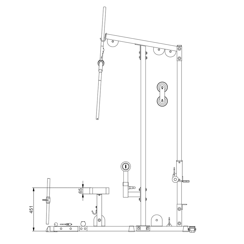 Trækstation GLM83 Body-Solid