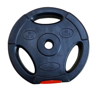 Vægtskive med greb i hård plast 5 kg (30 mm)