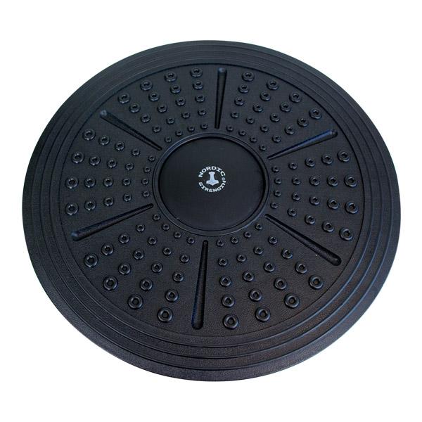 Balancebræt i plast - Sort midte - Nordic Strength