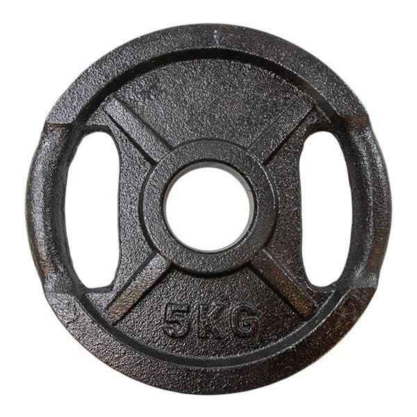 Vægtskive sort metal (50 mm) - 5 kg
