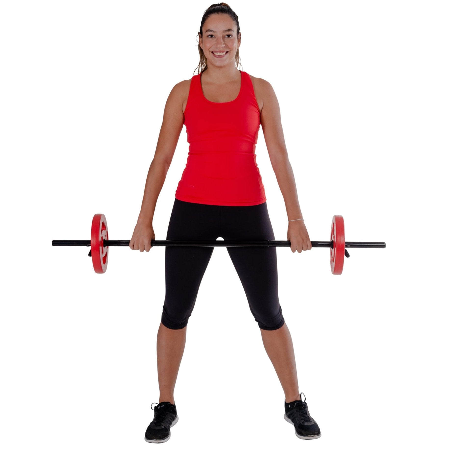 Billigt aerobic vægtstang sæt (20 kg) (farvet)