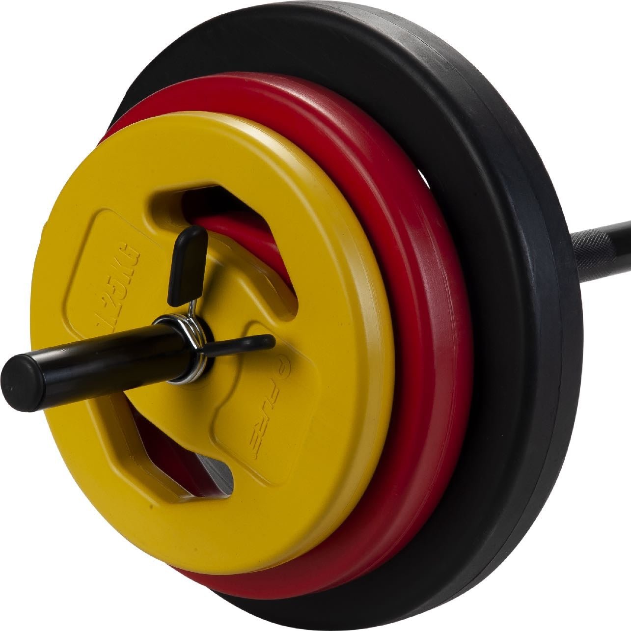 Billigt aerobic vægtstang sæt (20 kg) (farvet)