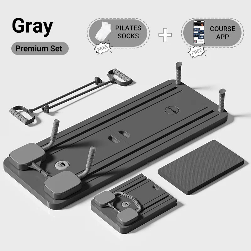 5-i-1 Bærbart pilates board reformer sæt - Sort