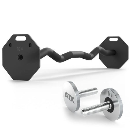 ATX® OCTA Dumbbells SZ-Bar  Professionel EZ-Stang til Octa Håndvægtsystem