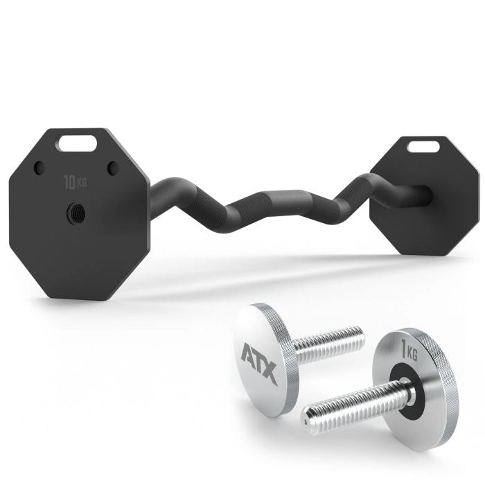 ATX® OCTA Dumbbells SZ-Bar Professionel EZ-Stang til Octa Håndvægtsystem