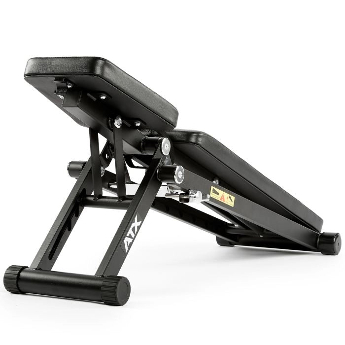 ATX® Træningsbænk - sammenklappelig - sort (Skaffevare)