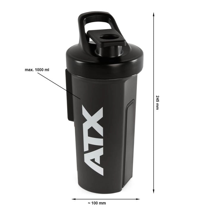 Shaker ATX® sort (1000 ml) med magnetisk holder