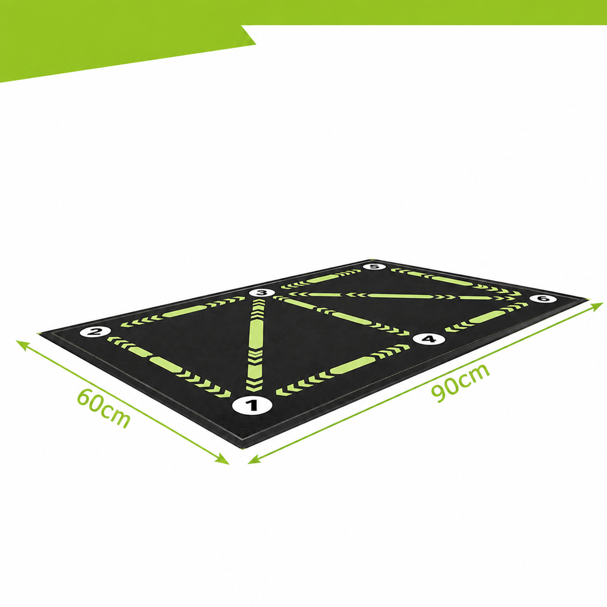 Fodbold træningsmåtte 90 x 60 cm | Boldkontrol