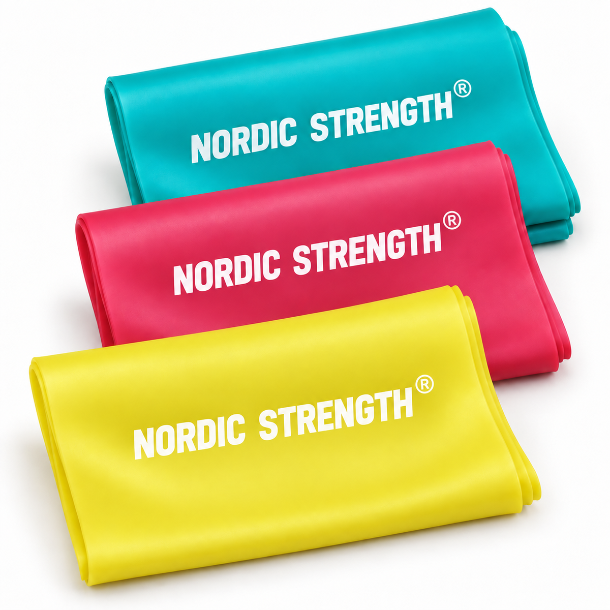 Trænings elastikbånd 2,5 meter pakketilbud (3 pack)