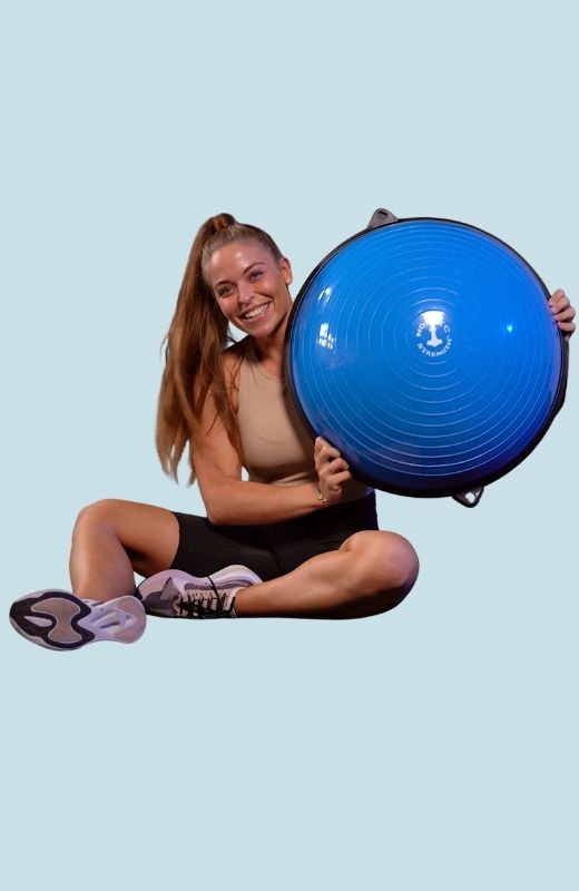 blåt balancebræt fra nordic strength