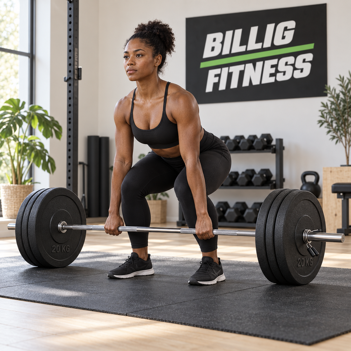 100 kg vægtstangssæt med jernskiver – 30 mm