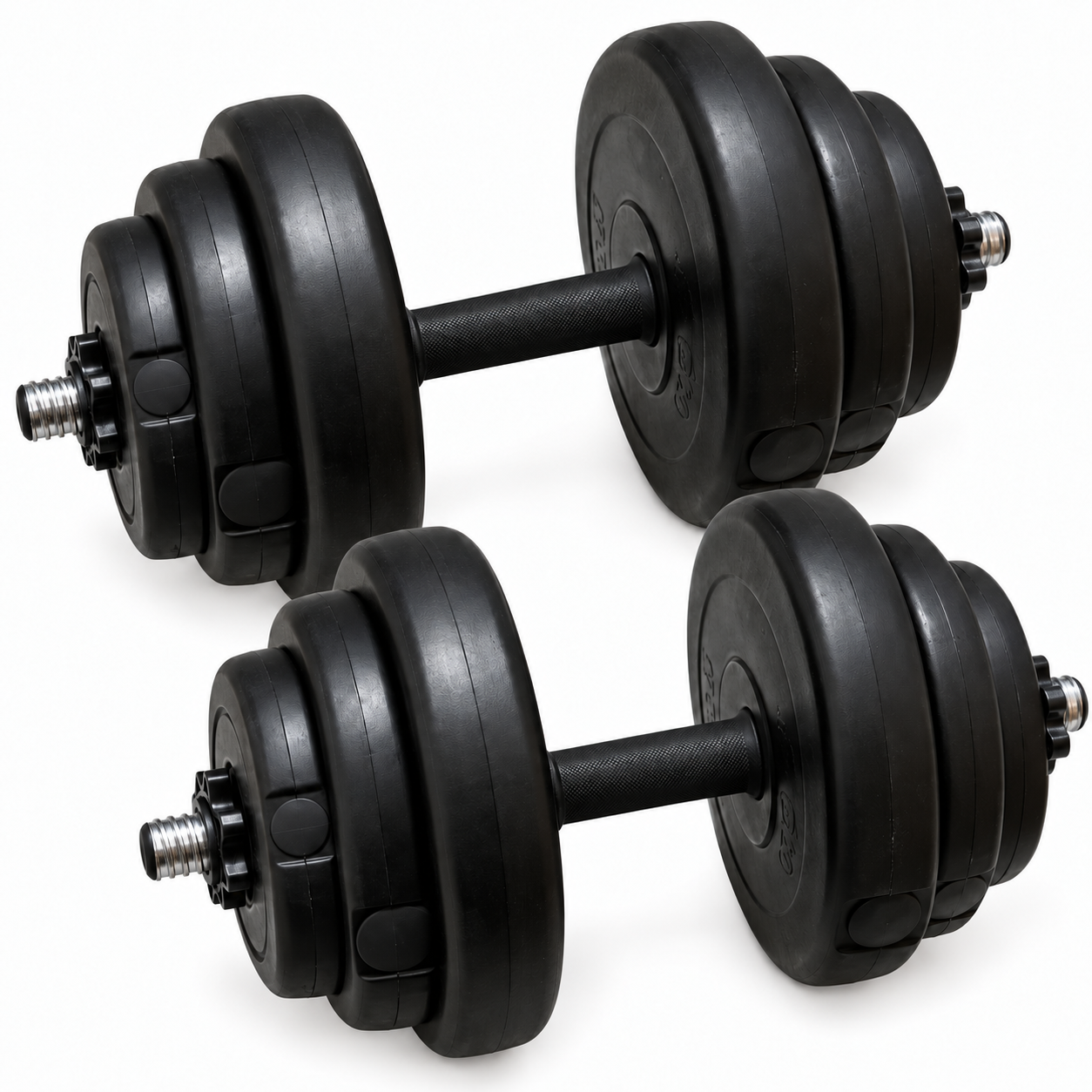 Håndvægtsæt ca. 40 kg (30 mm)(Billig-fitness pakkepris)