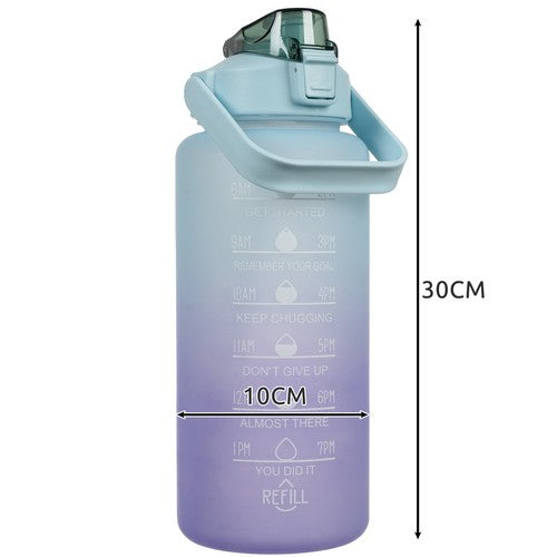 Big Water Bottle 2L - stor motivationsvandflaske