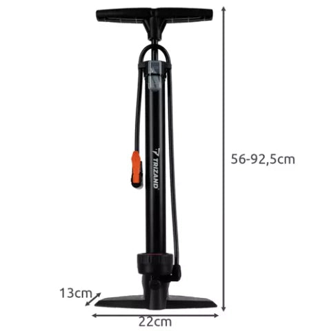 Fodpumpe med manometer (16 bar / 230 PSI)