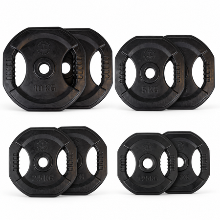 Sort pump-skivesæt 37,5 kg | Nordic Strength