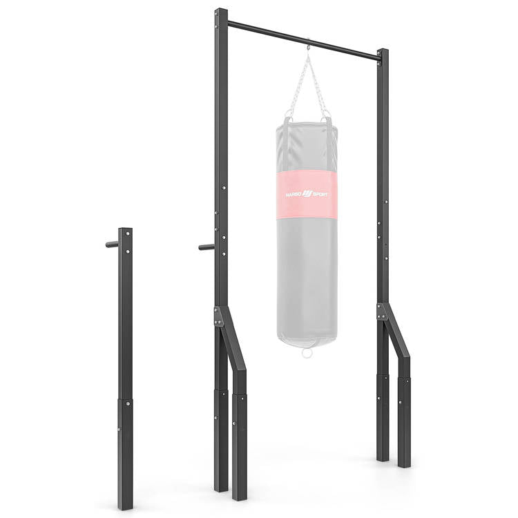 Pull-up bar med boksebold-holder og korte dip-stænger  (Skaffevare)