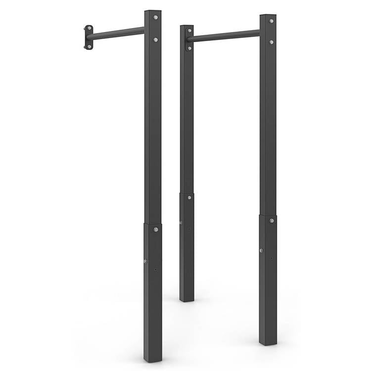 Pull-up bar med boksepude-holder og lange dip-stænger (Skaffevare)