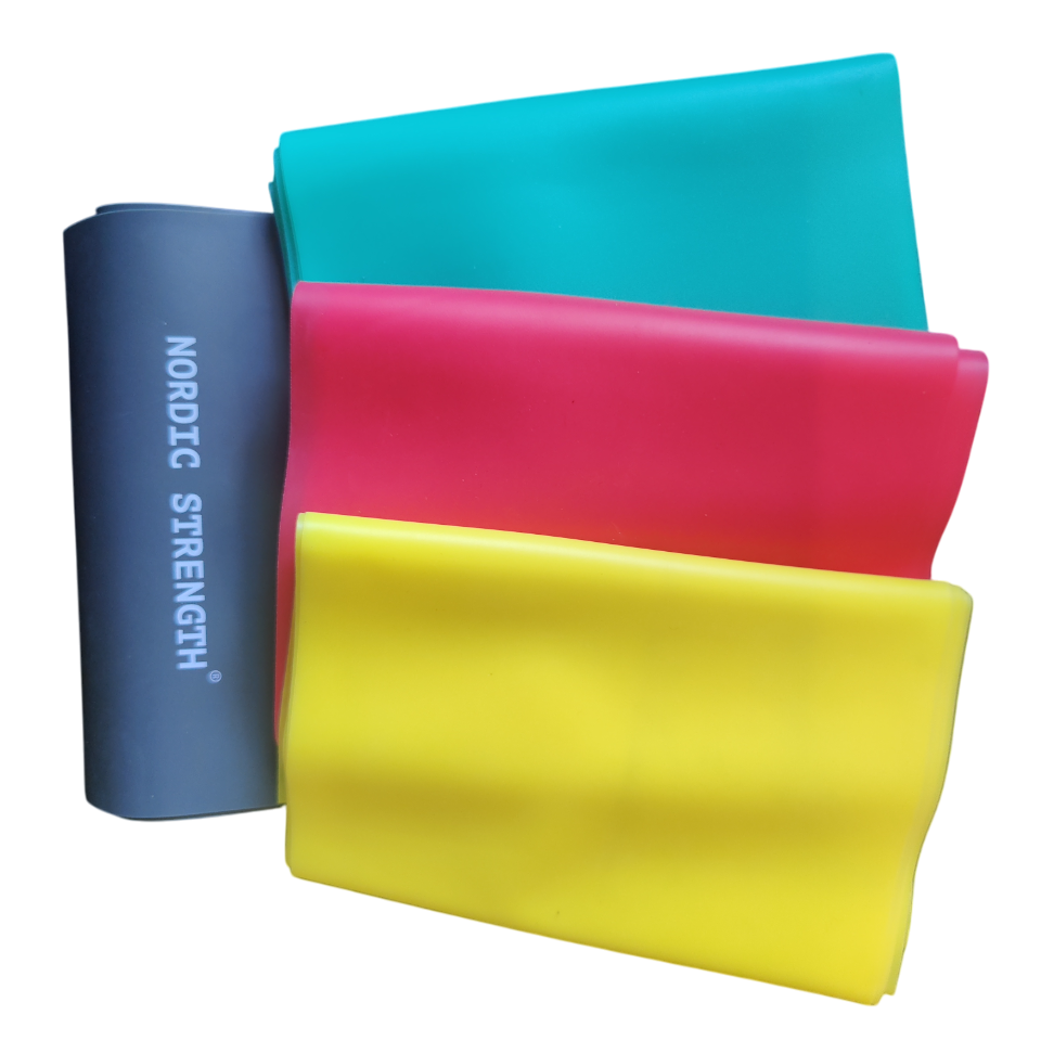 Trænings elastikbånd 2,5 meter pakketilbud (4 pack)