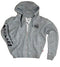Brachial Zip-Hoody "Special" Gråmeleret/Sort (S)