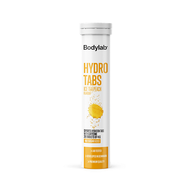 Se BODYLAB HYDRO TABS (1 X 20 STK) - ICE TEA PEACH hos Billig-fitness.dk