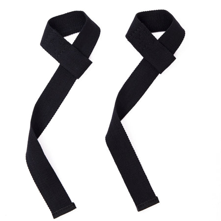 Billige Lifting Straps Wrist wraps black (2 stk) - nylon