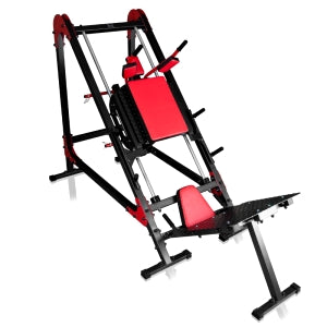 2 i 1 Benpres og hack squat maskine