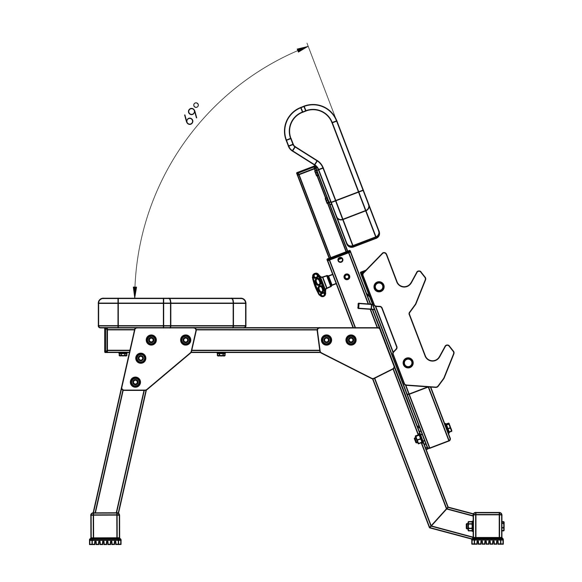 Semi Pro Biceps Curl bænk