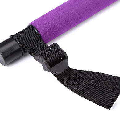 Pilates bar med justerbare remme og 6 elastikker