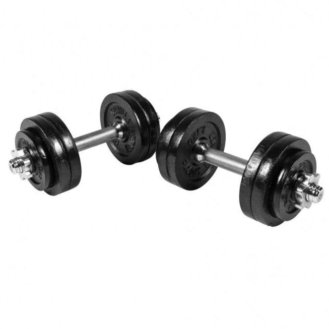 Håndvægtsæt  (2 x 15 kg justerbar - Jern)