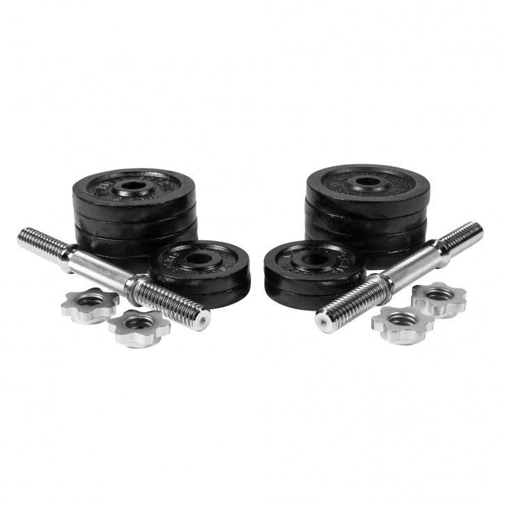 Håndvægtsæt  (2 x 15 kg justerbar - Jern)