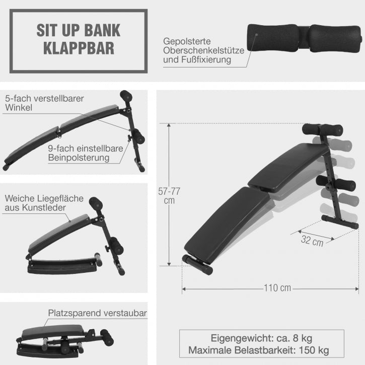 Sammenklappelig Sit Up Bench