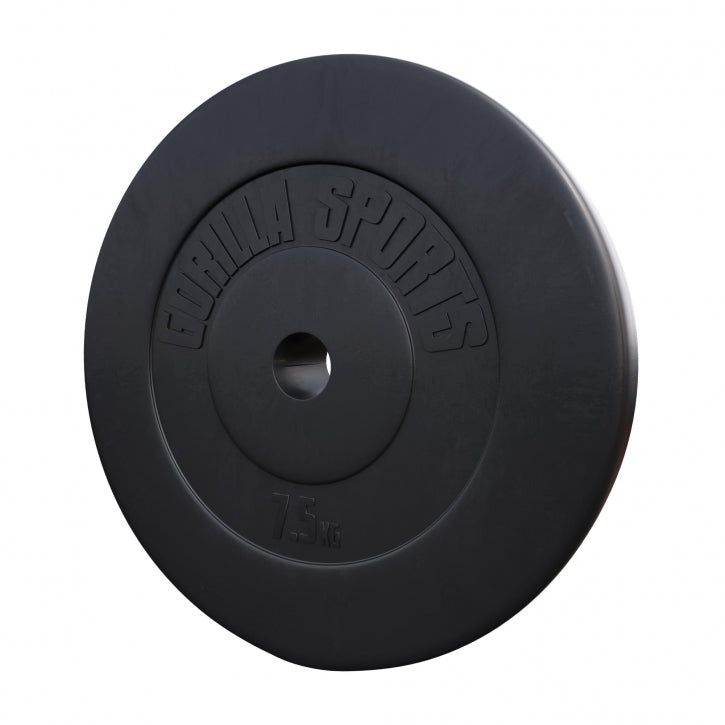 Vægtskive i hård plast 7,5 kg (30 mm)