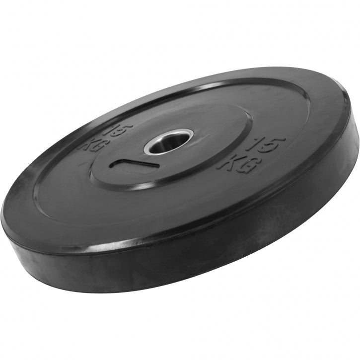 Billede af Gorilla Black Bumper Plate - 15 kg (50 mm) (RESTSALG)