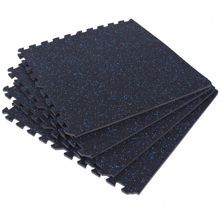 Fitnessgulv gummi 1 cm tykt (58,5 x 56 cm)