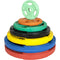 Gummi vægtskive med greb 2,5 kg (30 mm)