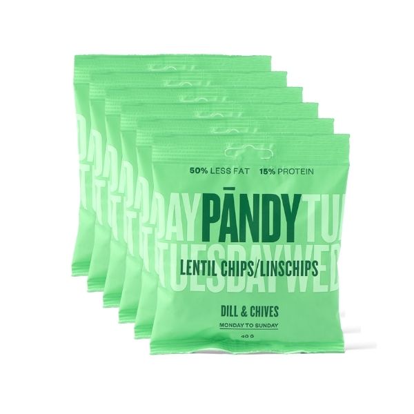 Pandy linsechips 6-pack (6x40g)