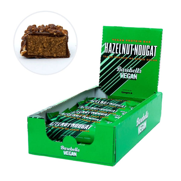 Barebells proteinbar - Vegan Hazelnut Nougat (12 stk)