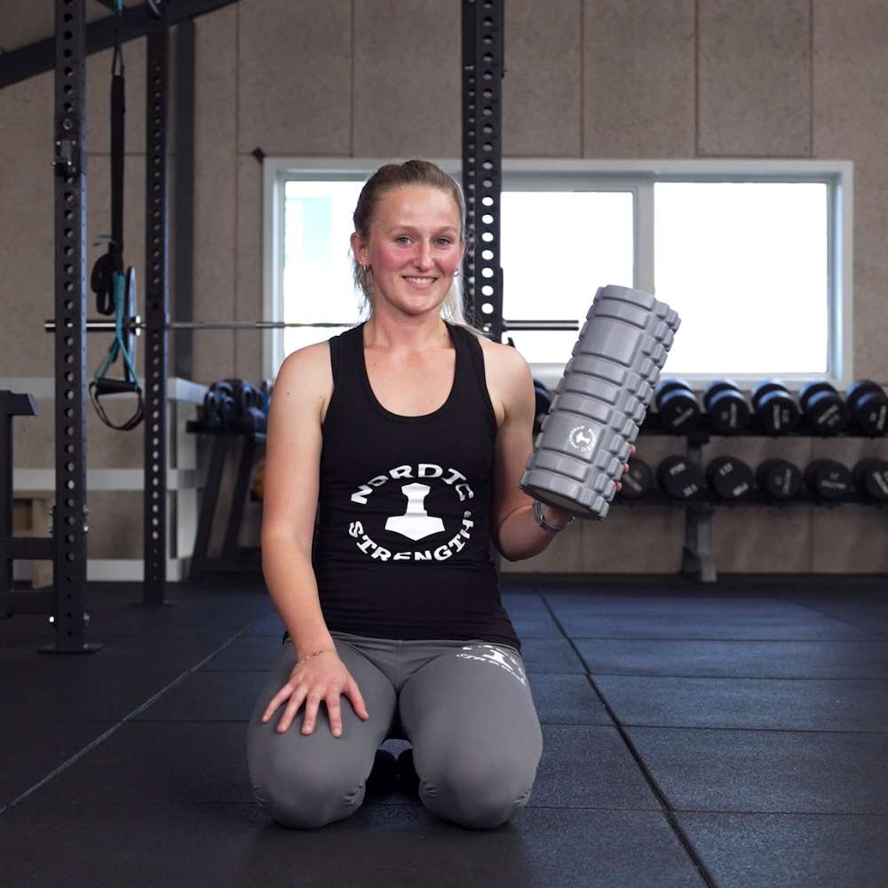 Foam roller - grå 33 cm