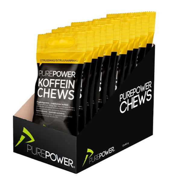 PurePower Koffein Chews - Citrus (12x40g)