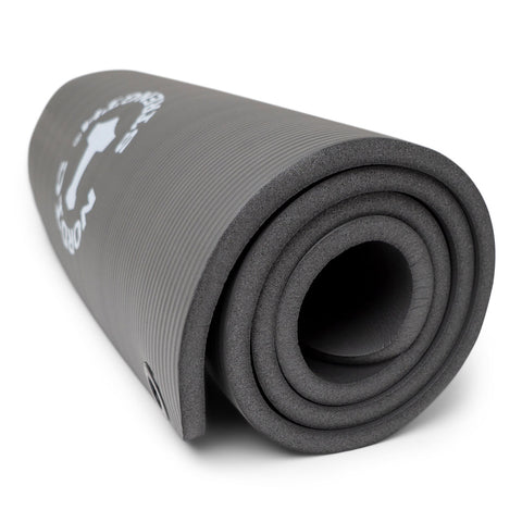 Træningsmåtte - Grå og tyk - Nordic Strength