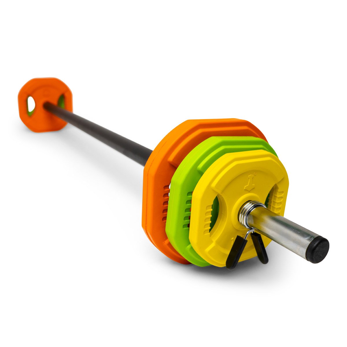 Aerobic vægtstang sæt 20 kg (Farvet) - Nordic Strength