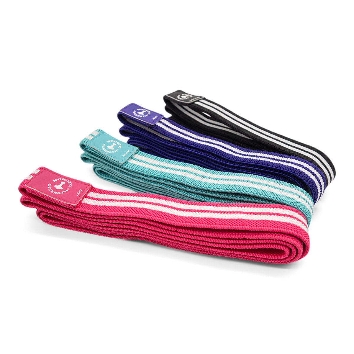 Strength band 4-pack Bomuld (4 elastikker i forskellige hårdheder)