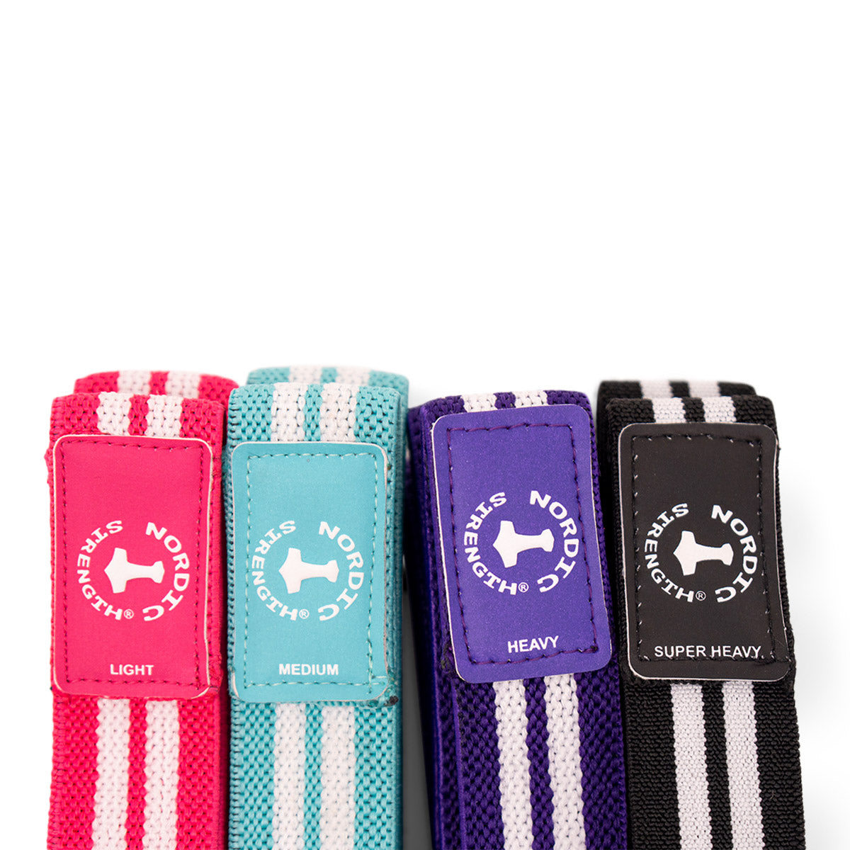 Strength band 4-pack Bomuld (4 elastikker i forskellige hårdheder)